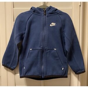 Nike Tech Fleece‎ Hoodie Full Zip Infant Size 24mo 24 Months Baby Hoodie Blue